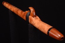 Spalted Maple Native American Flute, Minor, High C-5, #G36H